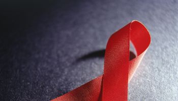 AIDS awareness red ribbon