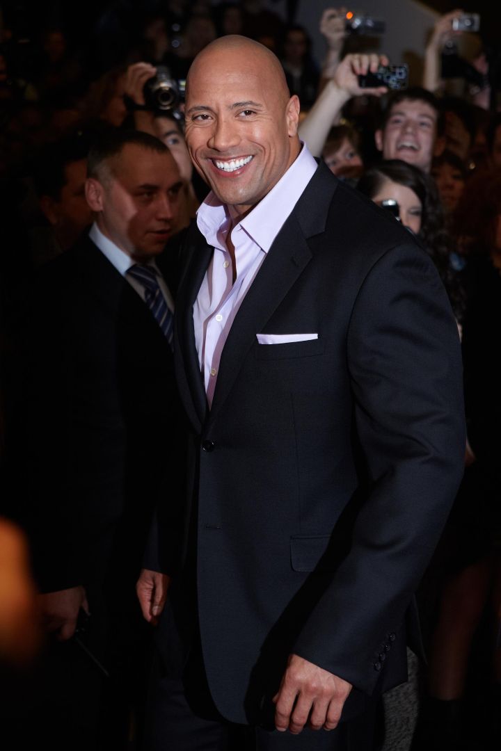 Dwayne Johnson (The Rock) poses for photographers during the premiere of the movie ‘Fast and Furious 5’