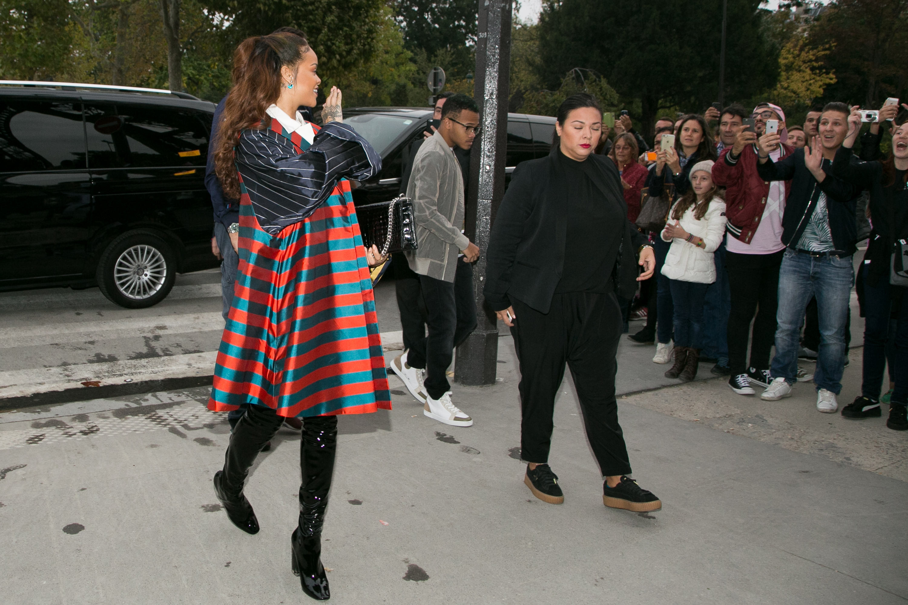 Rihanna Sighting In Paris - October 04, 2015
