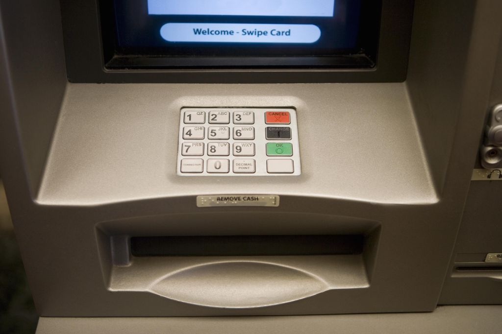 cash machine key pad