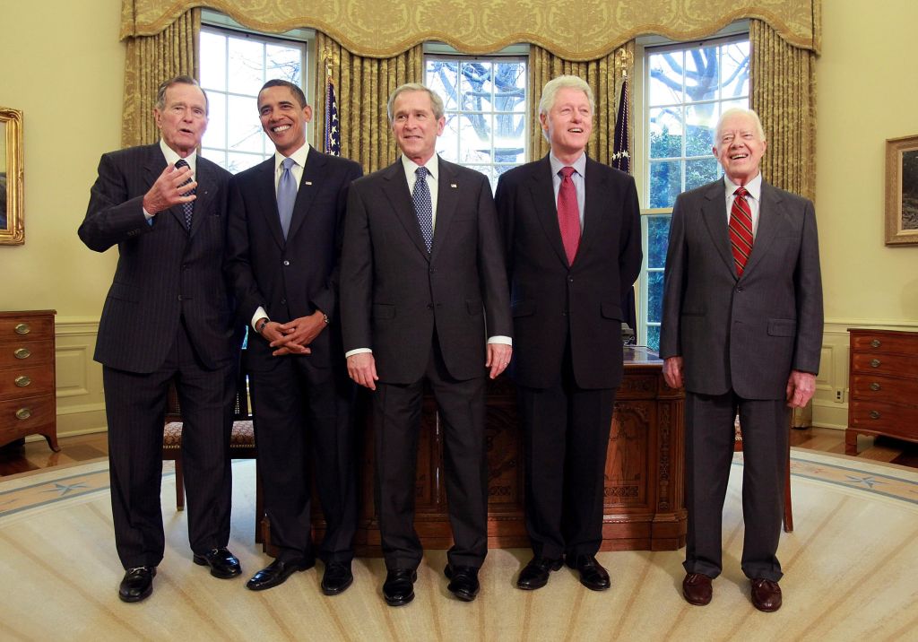 Bush Hosts Obama, Former Presidents At White House Luncheon