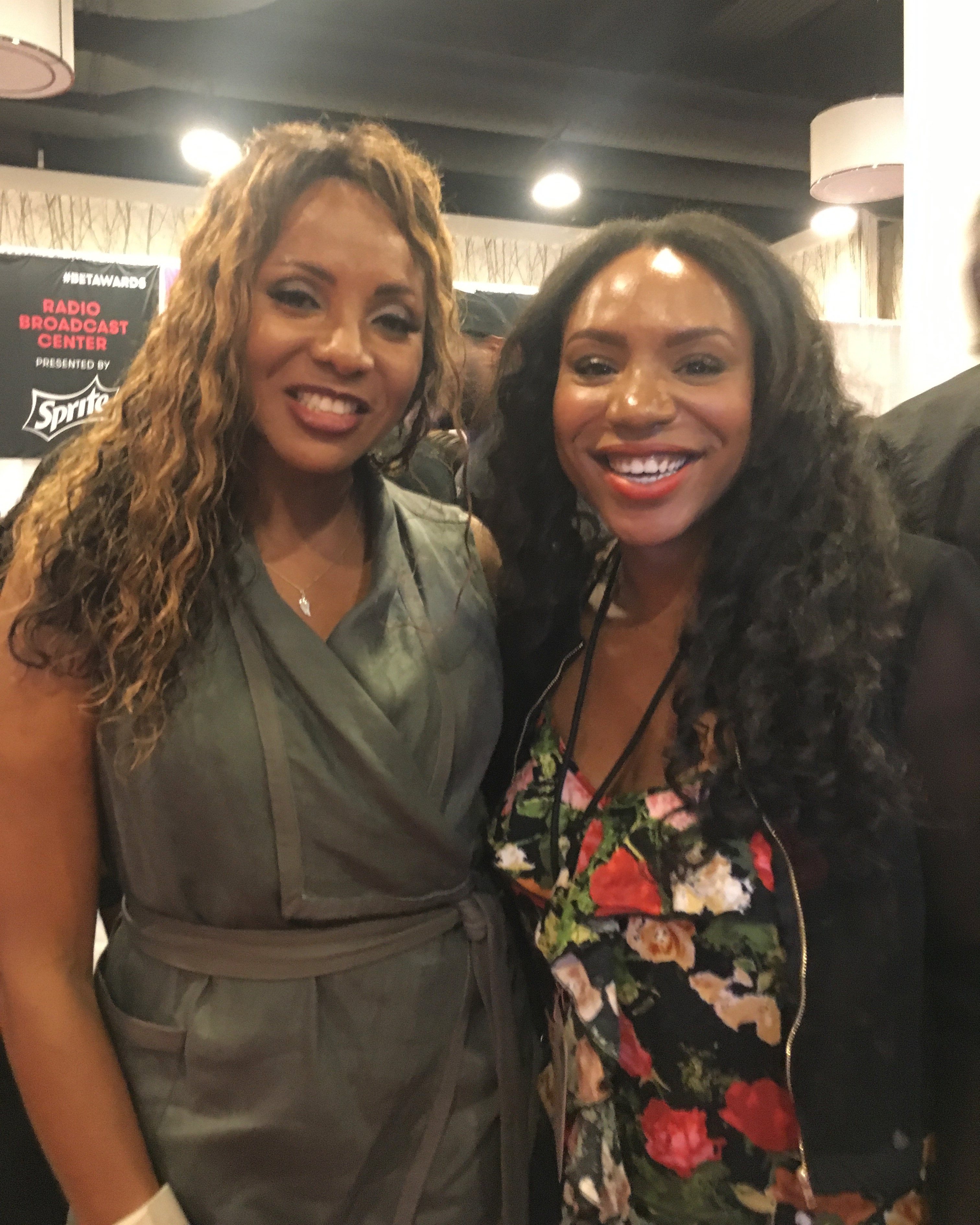 Veda Loca and MC Lyte at the 2016 BET Awards