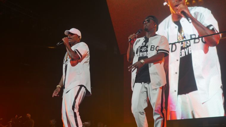 Diddy, 112, Mase, Lil' Kim, Faith Evans, French Montana, Carl Thomas, Total, DMX and Erykah Badu perform at the Bad Boy Family Reunion Tour in Dallas