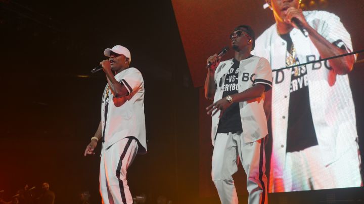Diddy, 112, Mase, Lil’ Kim, Faith Evans, French Montana, Carl Thomas, Total, DMX and Erykah Badu perform at the Bad Boy Family Reunion Tour in Dallas