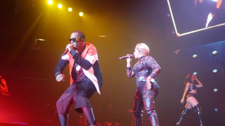 Diddy, 112, Mase, Lil’ Kim, Faith Evans, French Montana, Carl Thomas, Total, DMX and Erykah Badu perform at the Bad Boy Family Reunion Tour in Dallas