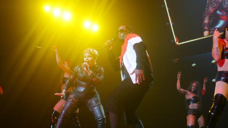 Diddy, 112, Mase, Lil’ Kim, Faith Evans, French Montana, Carl Thomas, Total, DMX and Erykah Badu perform at the Bad Boy Family Reunion Tour in Dallas