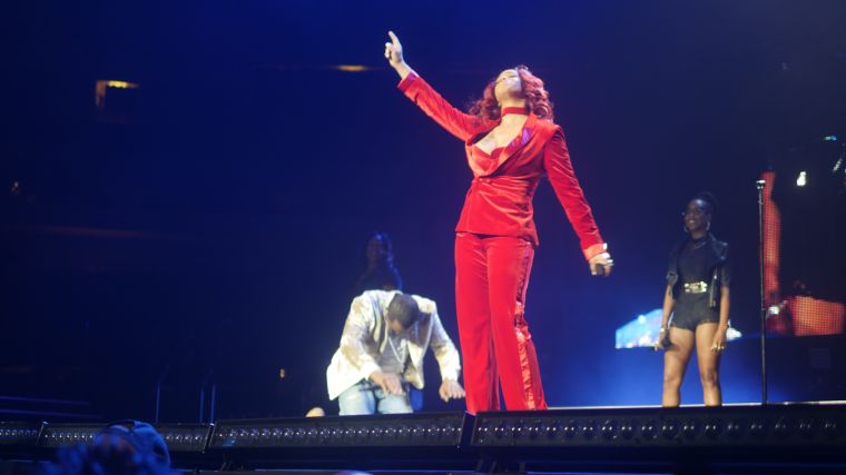Diddy, 112, Mase, Lil' Kim, Faith Evans, French Montana, Carl Thomas, Total, DMX and Erykah Badu perform at the Bad Boy Family Reunion Tour in Dallas