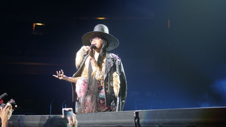 Diddy, 112, Mase, Lil’ Kim, Faith Evans, French Montana, Carl Thomas, Total, DMX and Erykah Badu perform at the Bad Boy Family Reunion Tour in Dallas