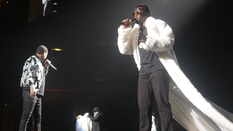 Diddy, 112, Mase, Lil' Kim, Faith Evans, French Montana, Carl Thomas, Total, DMX and Erykah Badu perform at the Bad Boy Family Reunion Tour in Dallas