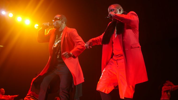 Diddy, 112, Mase, Lil’ Kim, Faith Evans, French Montana, Carl Thomas, Total, DMX and Erykah Badu perform at the Bad Boy Family Reunion Tour in Dallas