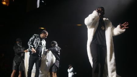 Diddy, 112, Mase, Lil’ Kim, Faith Evans, French Montana, Carl Thomas, Total, DMX and Erykah Badu perform at the Bad Boy Family Reunion Tour in Dallas