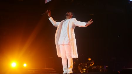 Diddy, 112, Mase, Lil’ Kim, Faith Evans, French Montana, Carl Thomas, Total, DMX and Erykah Badu perform at the Bad Boy Family Reunion Tour in Dallas