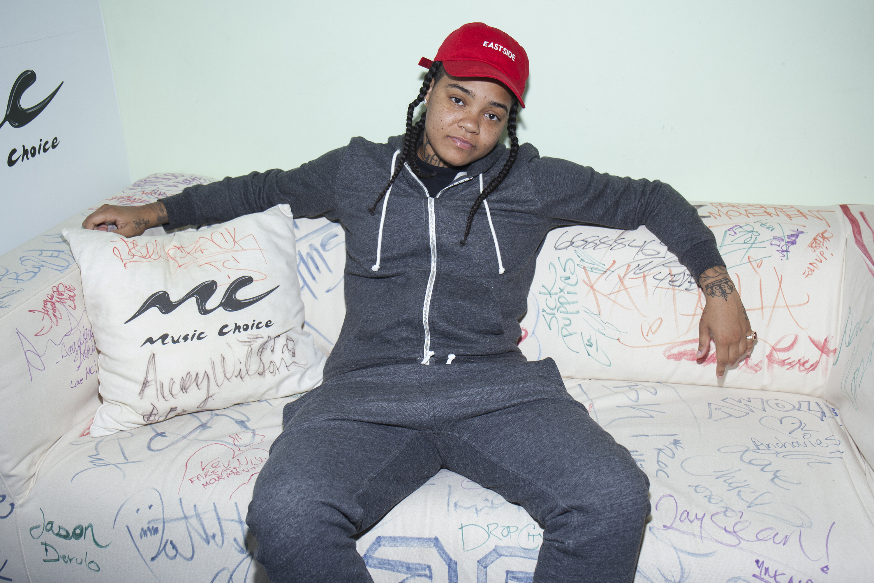 Rapper Young MA Visits Music Choice