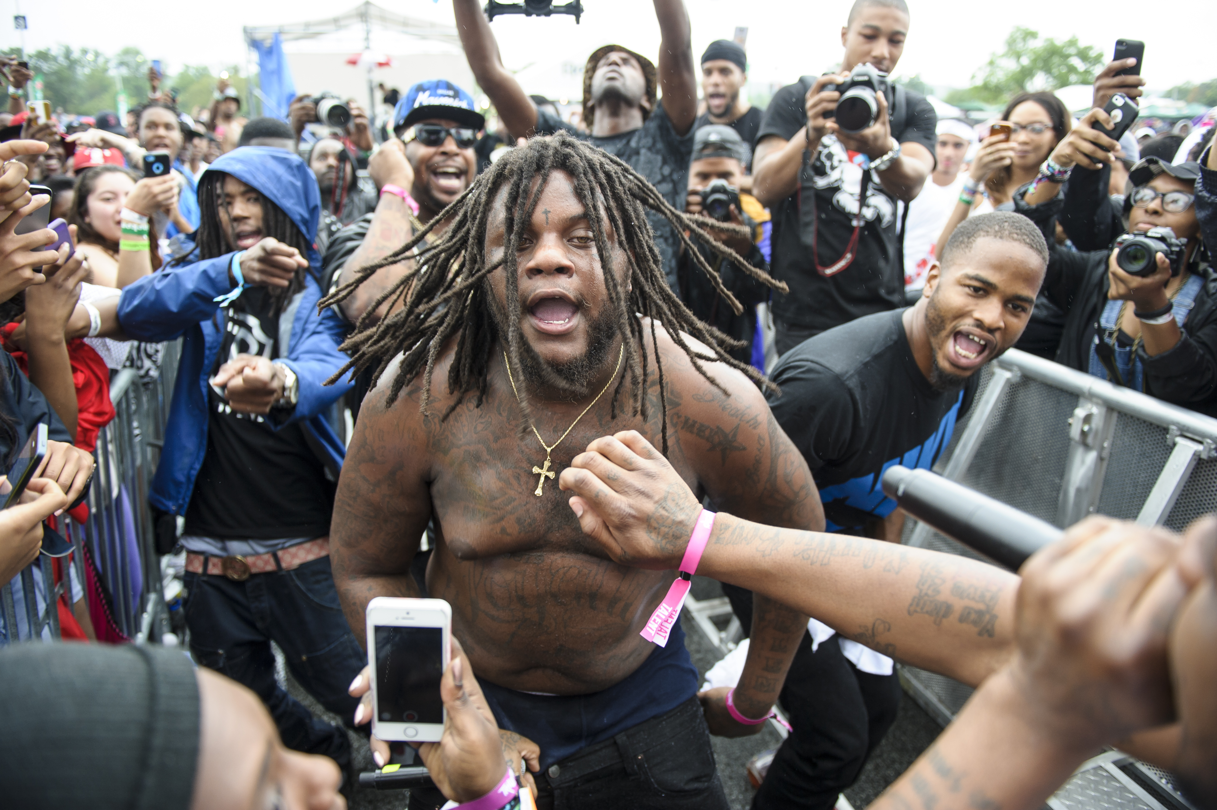 Fat Trel performs at the Trillectro Music Festival in Washington, D.C.