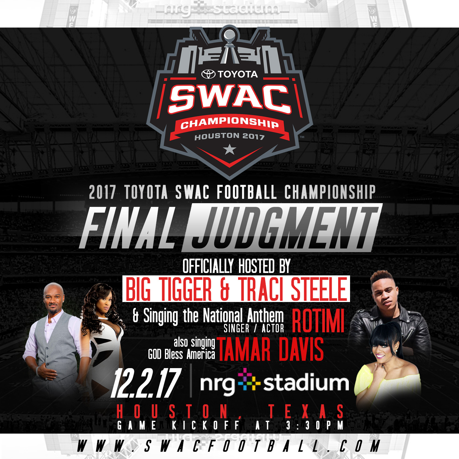 THE TOYOTA SWAC FOOTBALL CHAMPIONSHIP FINAL JUDGEMENT! 97.9 The Beat