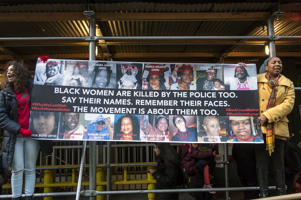 USA, New York, Protesters of police killing march in New York demanding Justice For All