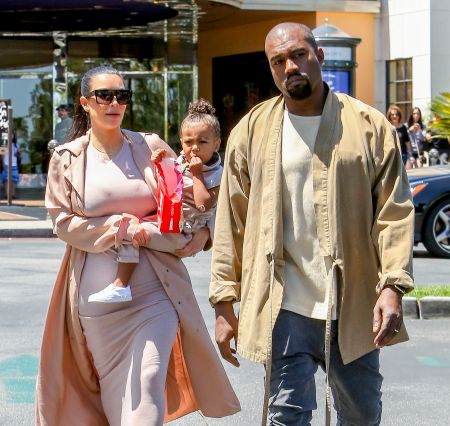 kim kardashian, kanye west, north west