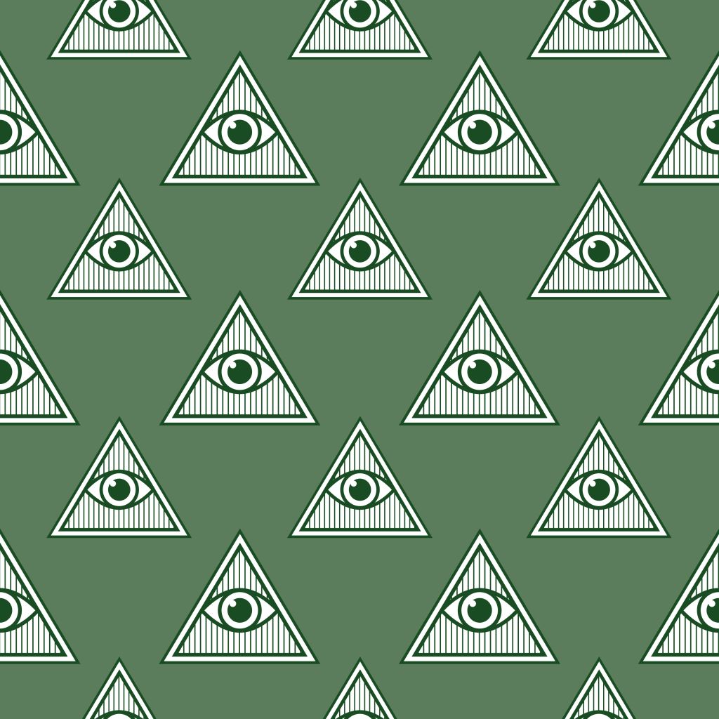 Eye Pyramid Seamless Patern