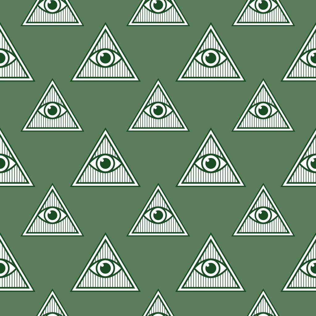 Eye Pyramid Seamless Patern