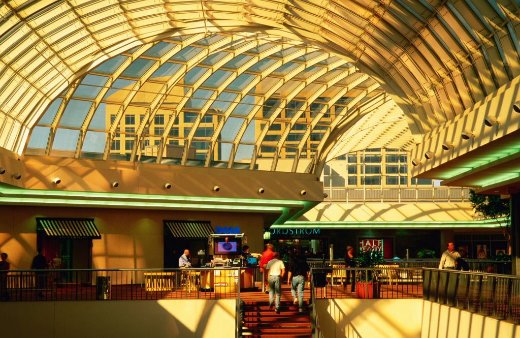 Interior of Galleria Shopping Mall, Dallas, Texas, United States of America, North America