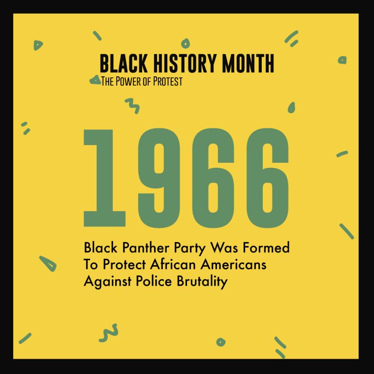 Black History Month 2018 Power Of Protest Timeline