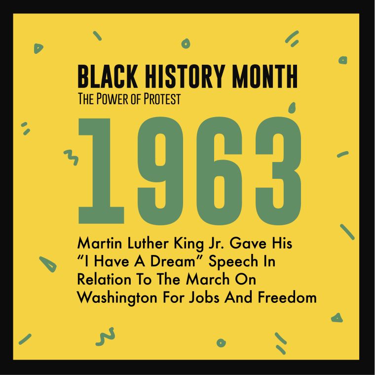 Black History Month 2018 Power Of Protest Timeline