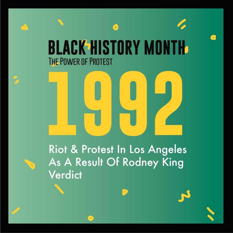 Black History Month 2018 Power Of Protest Timeline