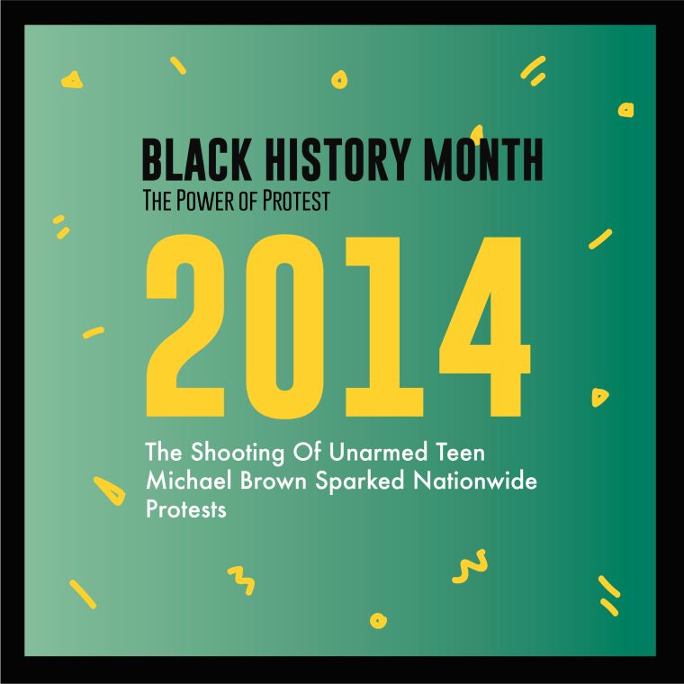 Black History Month 2018 Power Of Protest Timeline