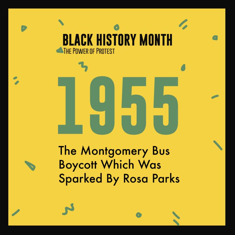 Black History Month 2018 Power Of Protest Timeline
