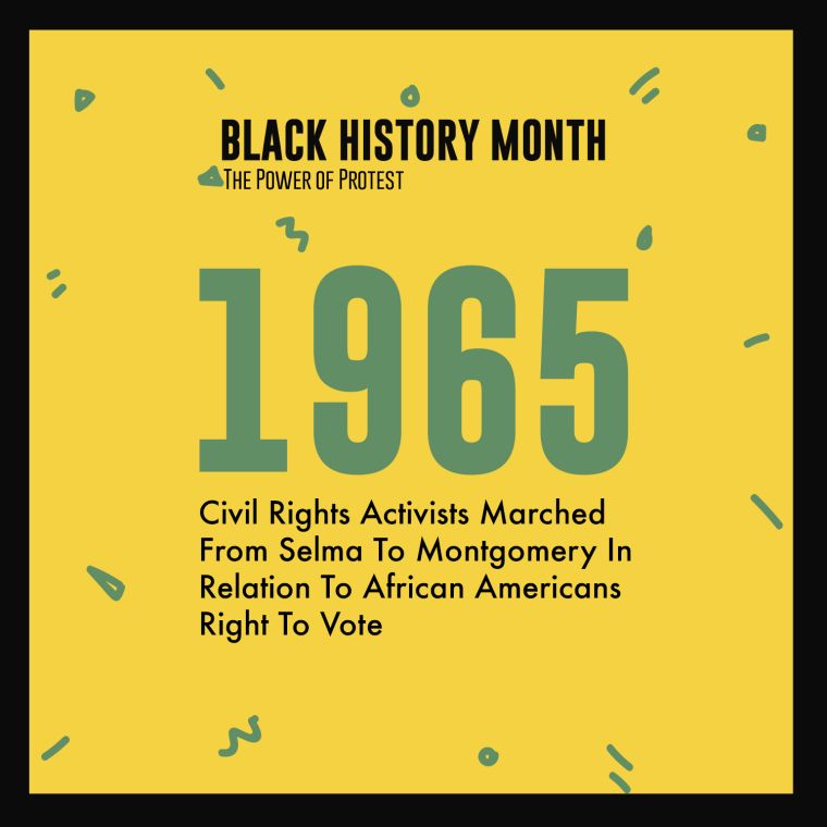 Black History Month 2018 Power Of Protest Timeline