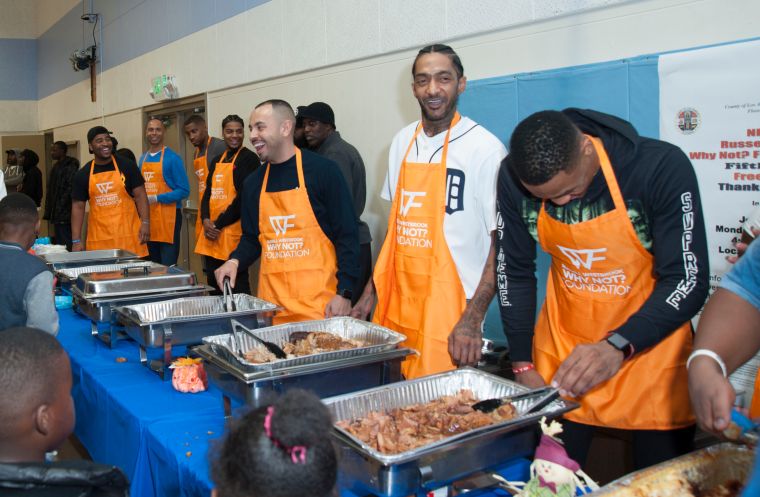 Russell Westbrook and Why Not? Foundation Host 5th Annual Thanksgiving Dinner