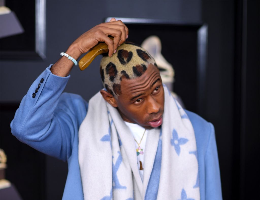 Tyler, The Creator arrives on the red carpet at the 60th Annual