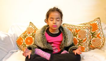 Girl Doing Yoga (Meditation)