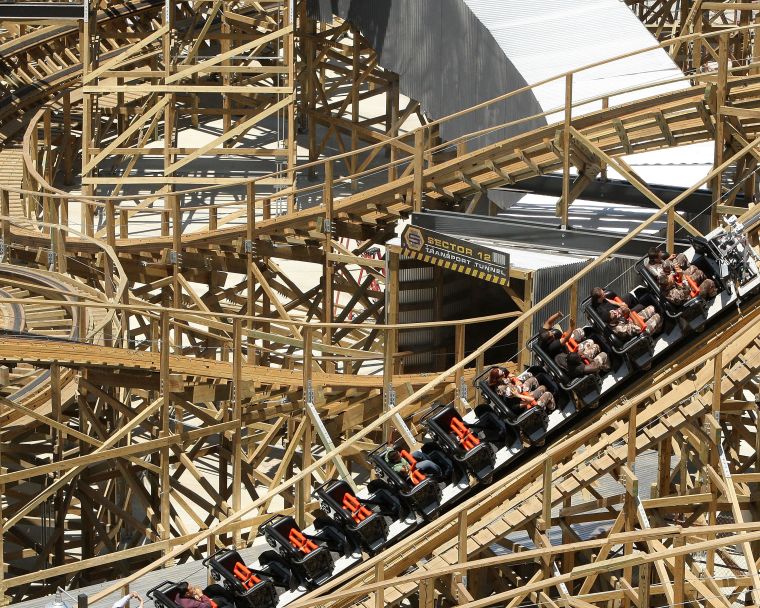 Terminator Salvation: The Ride Media Day At Six Flags Magic Mountain