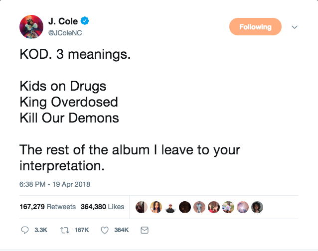 J. Cole KOD Screenshots