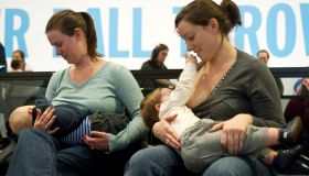 Women breastfeed their babies at the Hir