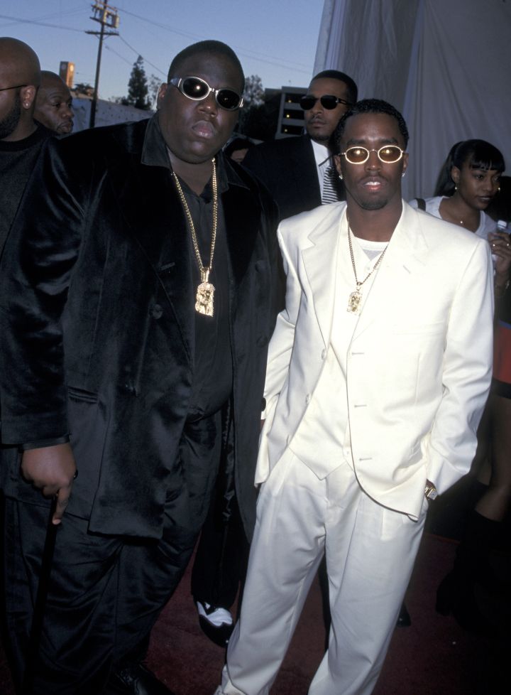 Diddy and Biggie Smalls at The 11th Annual Soul Train Music Awards