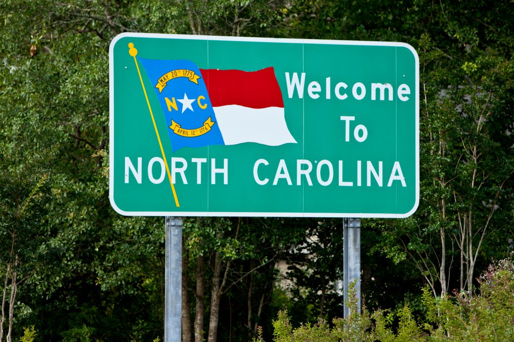 Welcome to North Carolina Sign