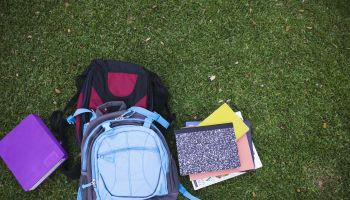 Books and backpacks