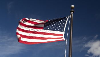 American flag, Colorado Springs, Colorado, USA