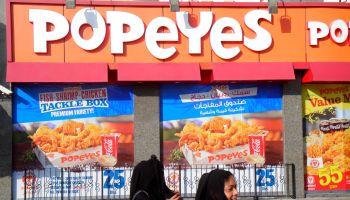 Dubai Deira Al Rigga Road bilingual Popeye's fast food
