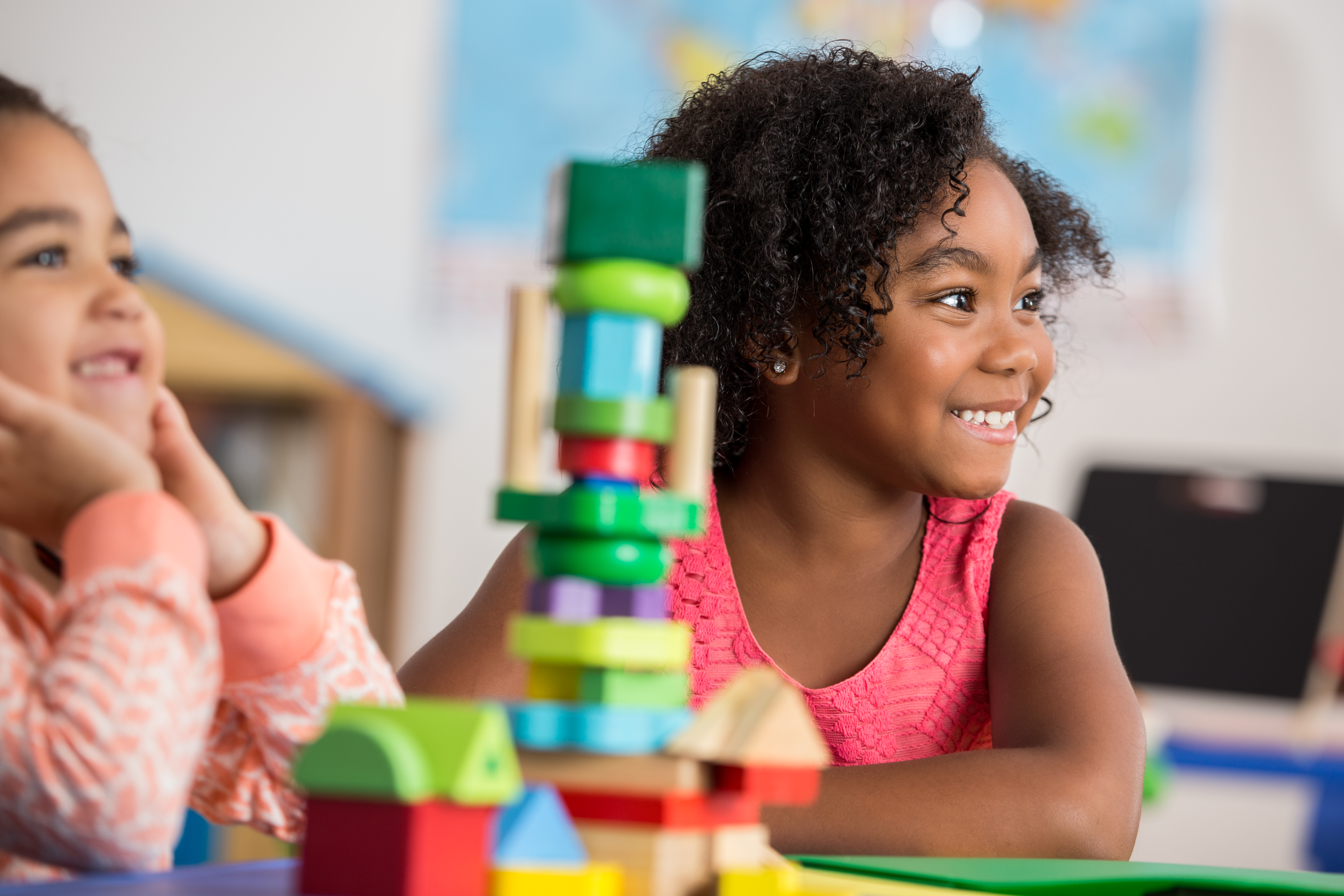Little girls have fun at daycare