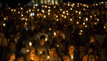 Candle Light March to Counter White Supremacist Torch March