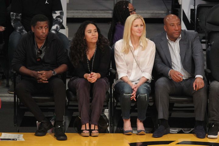 Celebs at the Lakers game