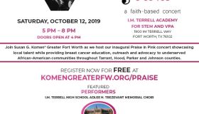 Susan G. Komen Greater Fort Worth® Invites You To Praise In Pink On October 12th!