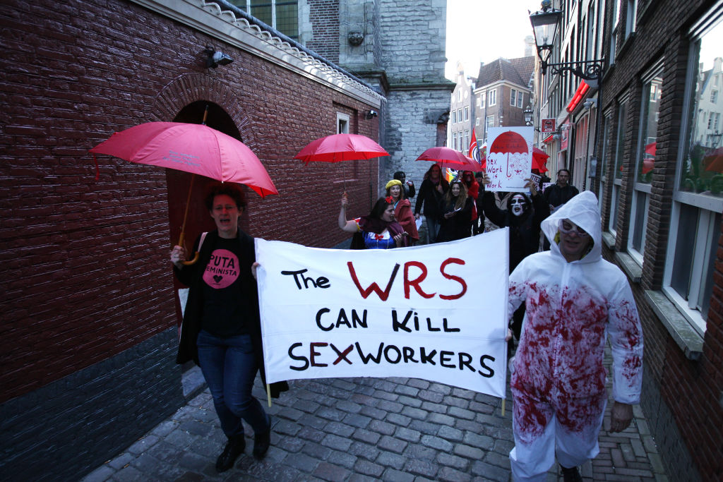 Sex Workers Protest In Amsterdam