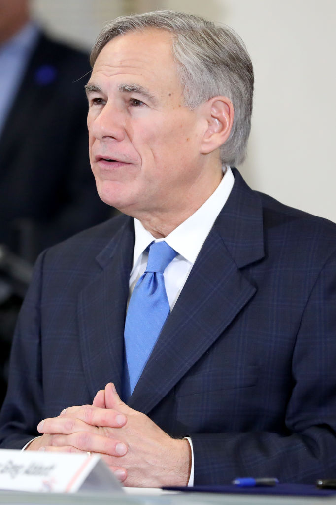 Texas Governor Abbott And Local Officials Hold Press Conference On Coronavirus