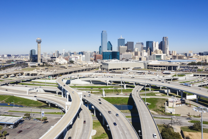 Dallas Skyline from South Dallas