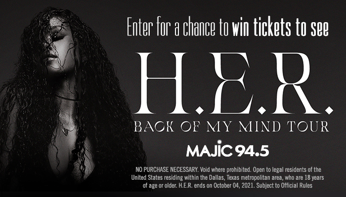 H.E.R. Online Ticket Giveaway_RD Dallas_August 2021