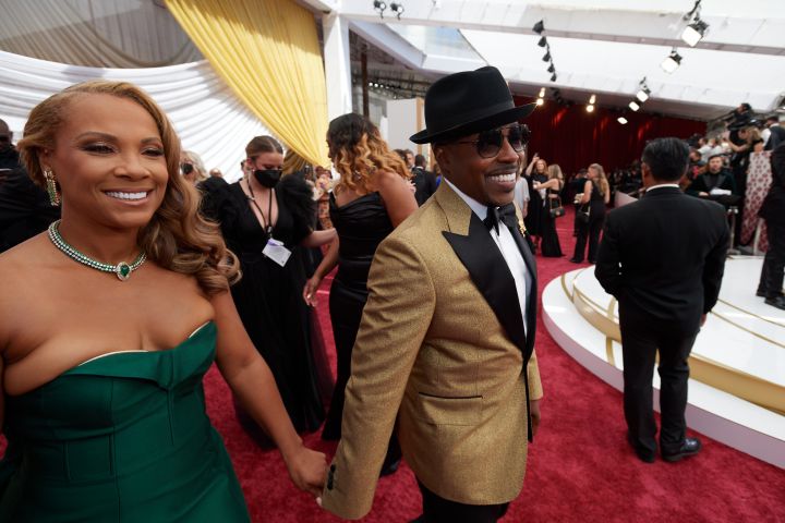 Shayla Cowan and Will Packer arrive on the red carpet of the 94th Oscars® at the Dolby Theatre at Ovation Hollywood in Los Angeles, CA, on Sunday, March 27, 2022.